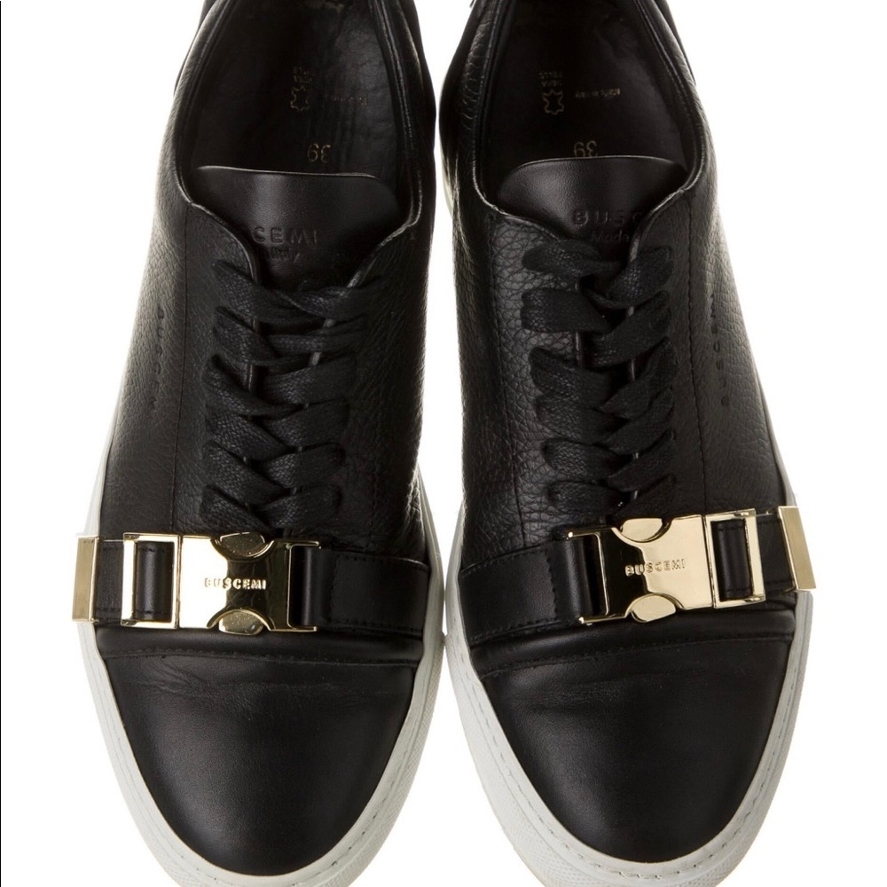 Buscemi black leather sneakers (women)